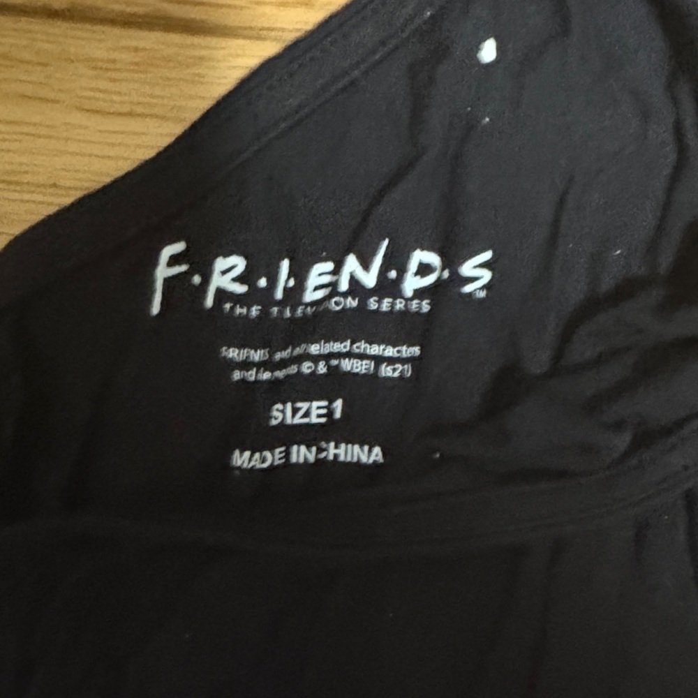 Friends Black and Pink female Pajama Set - Picture 5 of 5